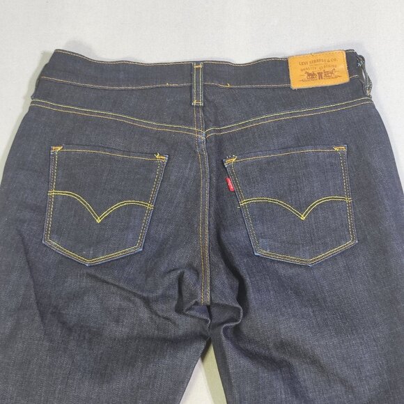 Levi's 505 jeans classic mid-rise straight leg women's size 4 M indigo blue - Picture 4 of 16